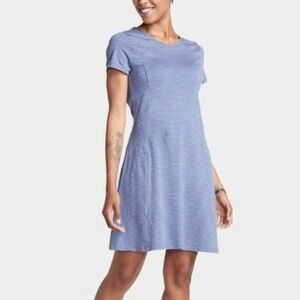 Horny Toad Scoop Neck Short Sleeve Dress with Hem Pocket S